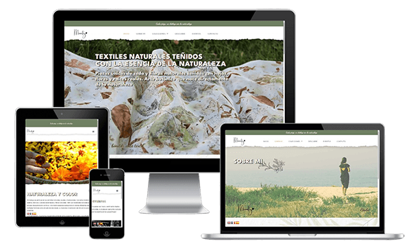Web de Mimatiz en ordenador, tableta y móvil